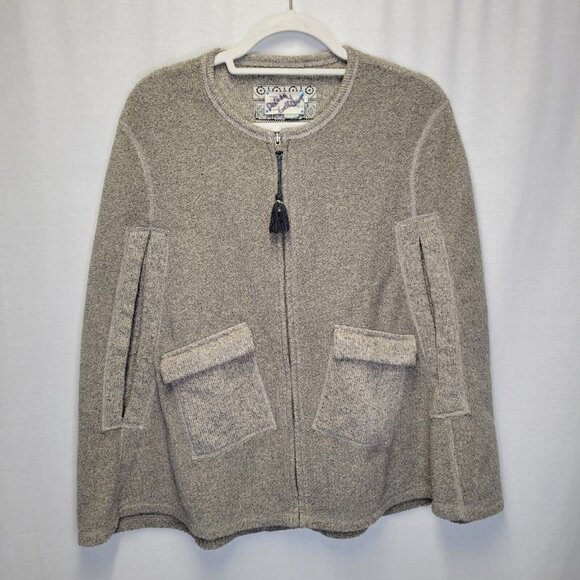 Anthropologie Jackets & Blazers - Anthropologie Saturday Sunday Women's Small Poncho Jacket Gray Full Zip